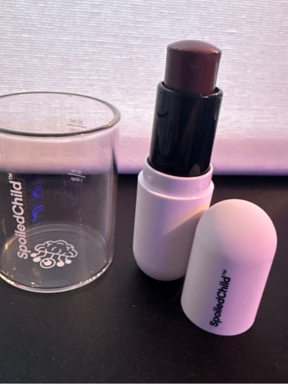 Spoiled Child E27 Collagen Shot Glass with Conditioning Smoothing Lip Balm-PLUM